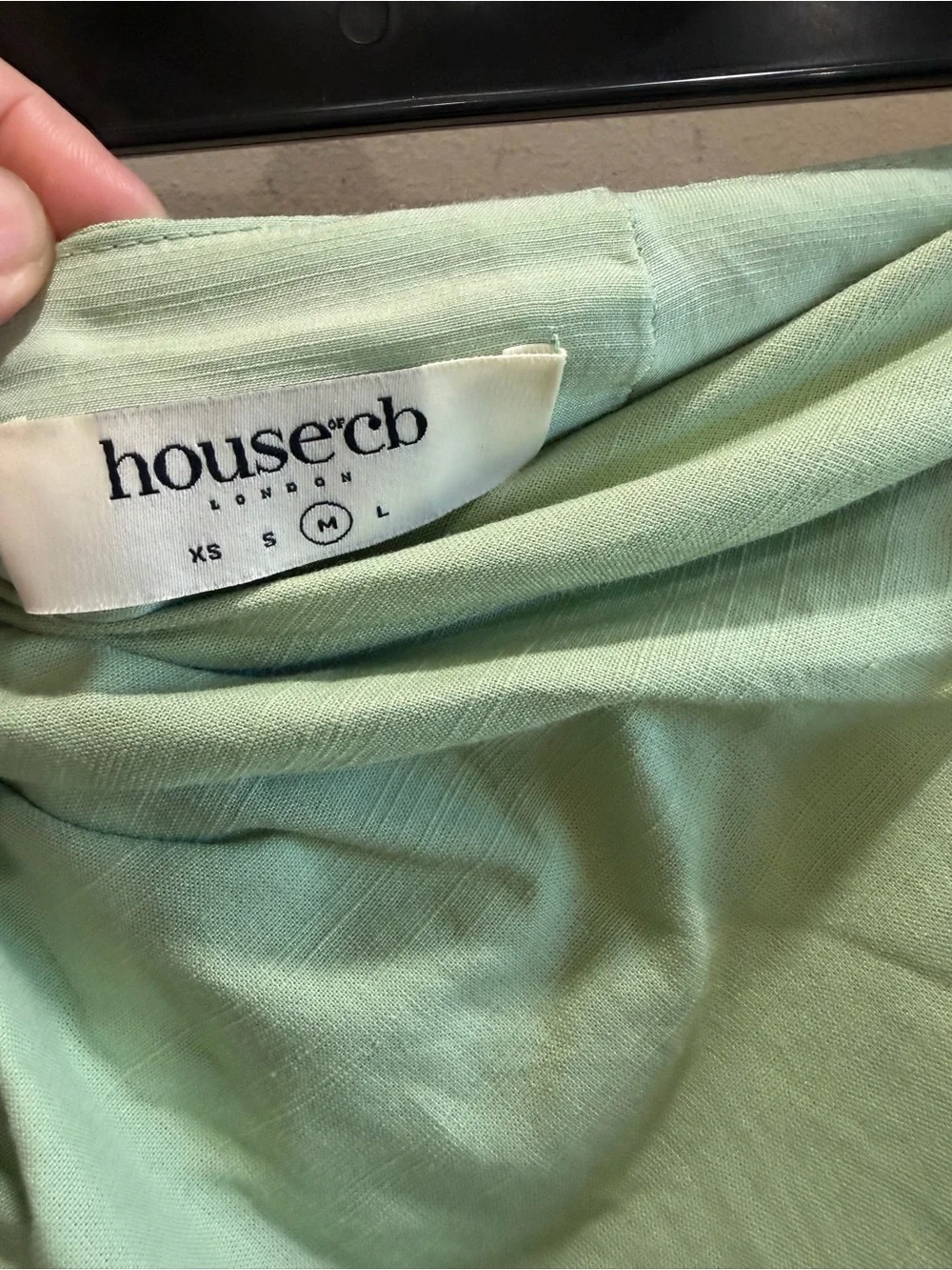 House of CB Solitaire Sage Gathered Drawstring Maxi Skirt